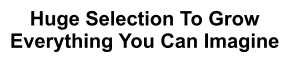 Huge Selection To Grow Everything You Can Imagine